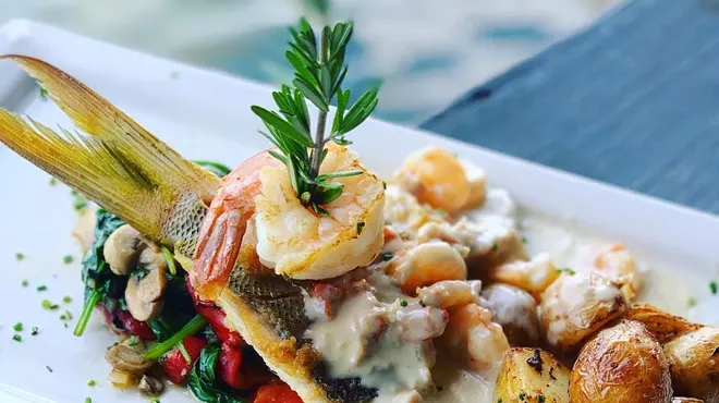a seafood dish