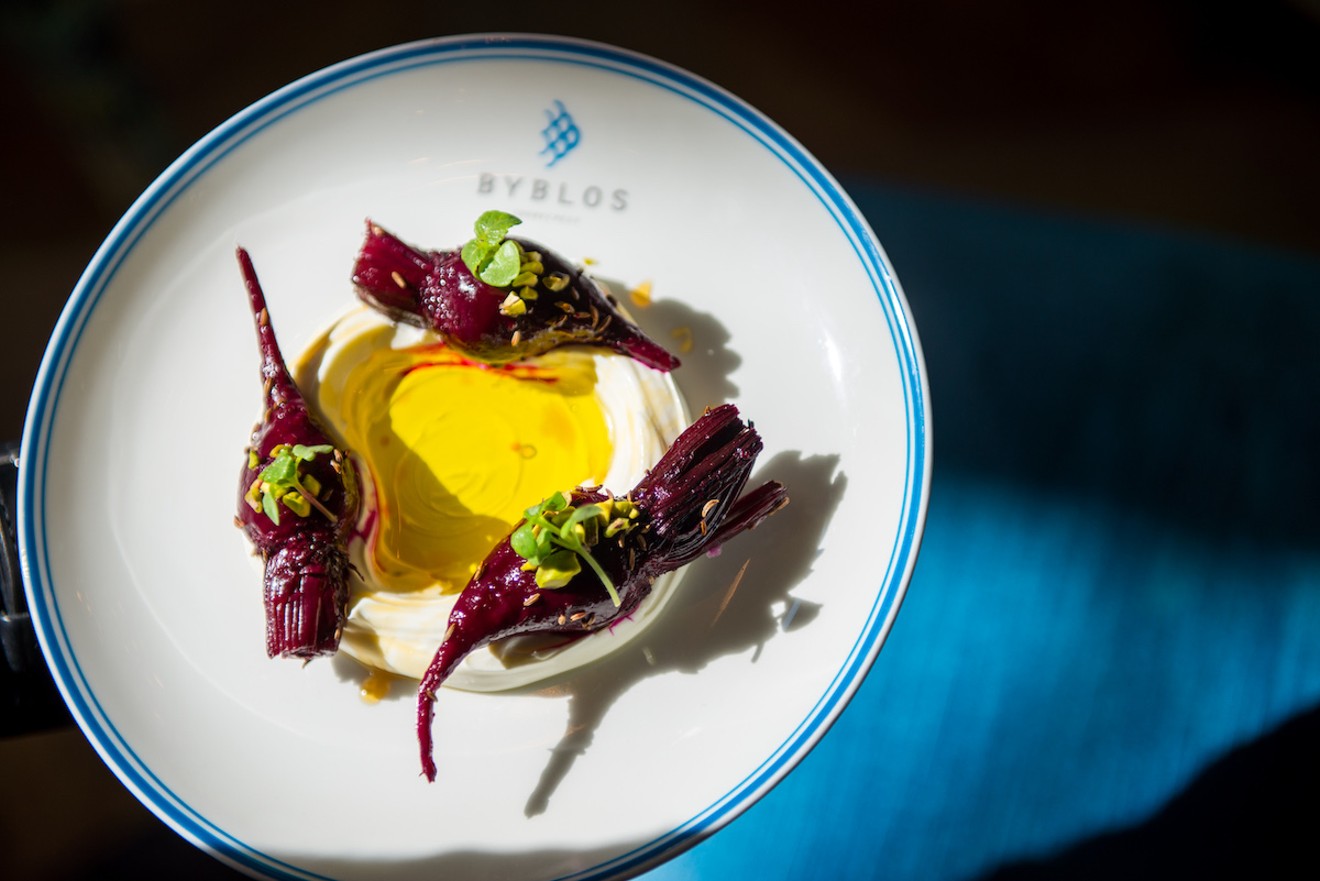Since 2015, Byblos has participated in Miami Spice, offering signature dishes like roasted beets with labneh, pistachio, and caraway.