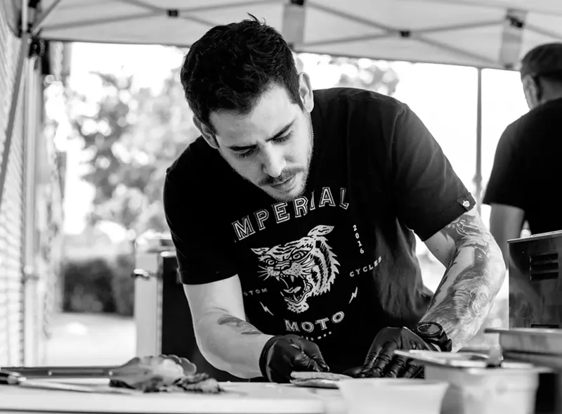 Image: Maize Project's Richard Ortega will prepare a crispy pork belly arepa as part of Smorgasburg Miami's Anthony Bourdain Day event.