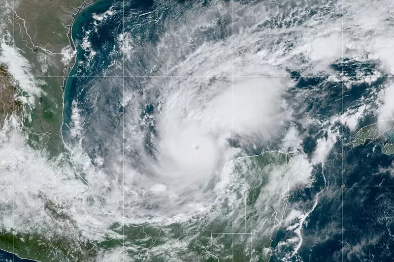 Image: Satellite view of Hurricane Milton