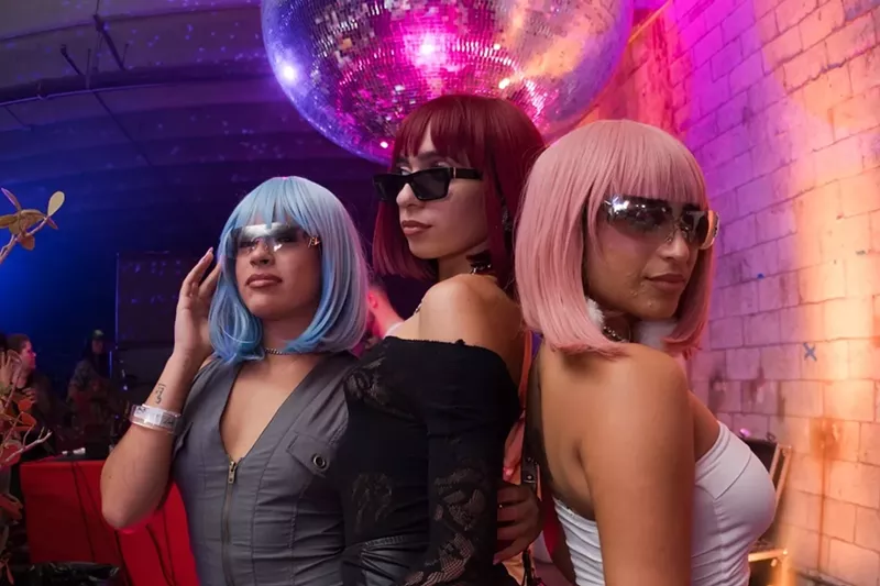 Image: Partygoers at III Joints at Factory Town