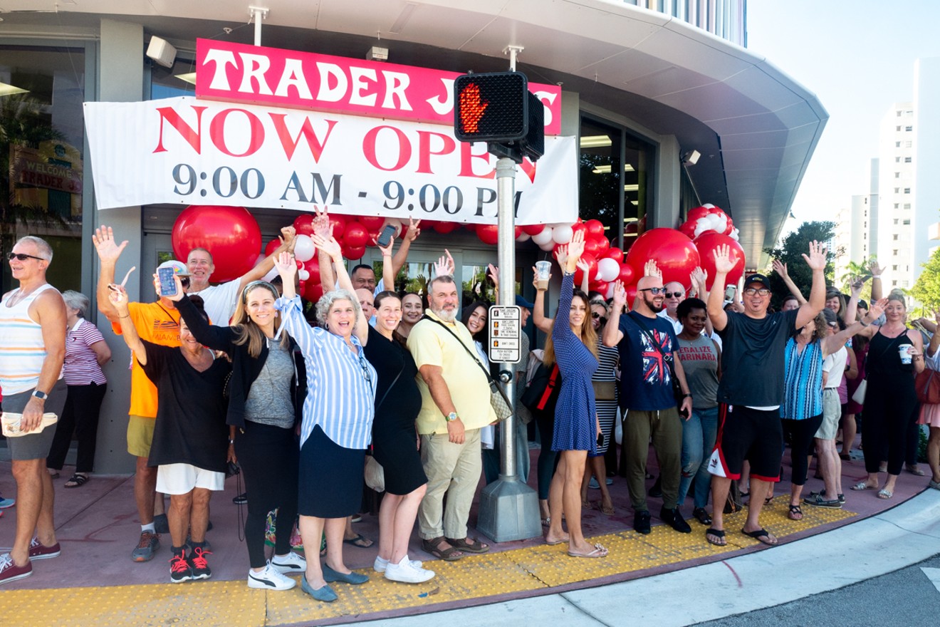 The Trader Joe's opening celebration in Miami Beach in August 2019