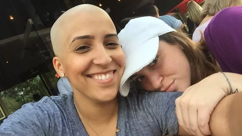 Image: State senate candidate Janelle Perez's wife, Monica, supported her during her battle with late-stage lymphoma.