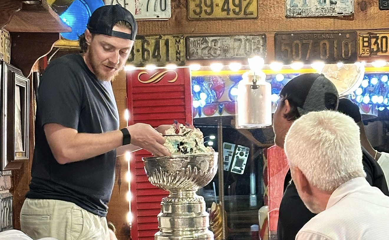 Jaxson's Famous Kitchen Sink Ice Cream Served in Panthers' Stanley Cup