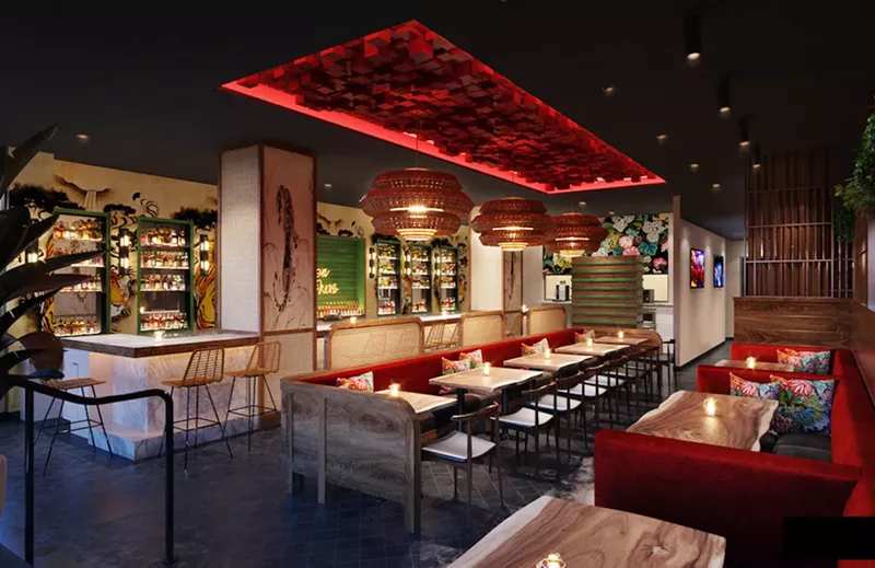 Image: A rendering of Jia, the upscale Chinese-American restaurant and dinner club opening in Miami's South of Fifth neighborhood.