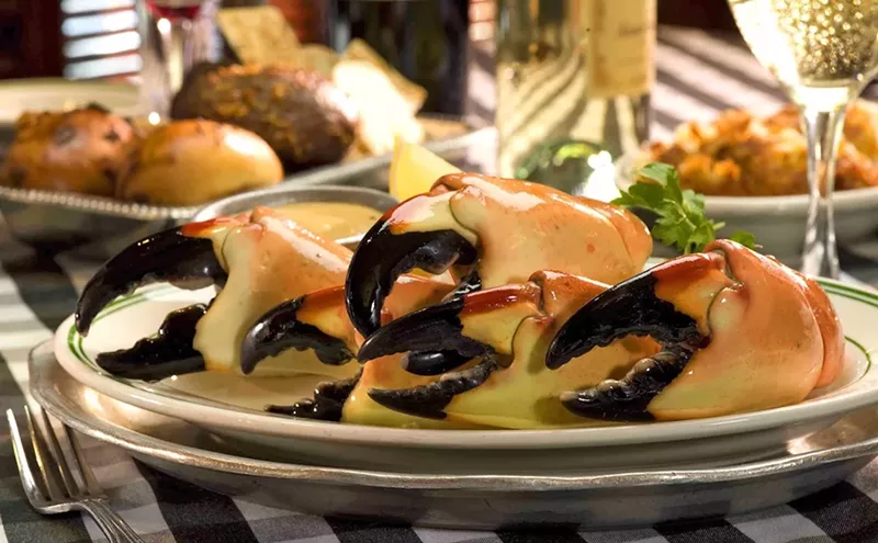 Image: A platter of Joe's stone crabs