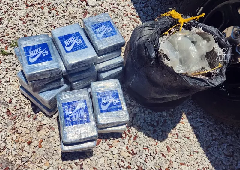 Image: bricks of Nike-branded cocaine found off Key Largo on June 5, 2024