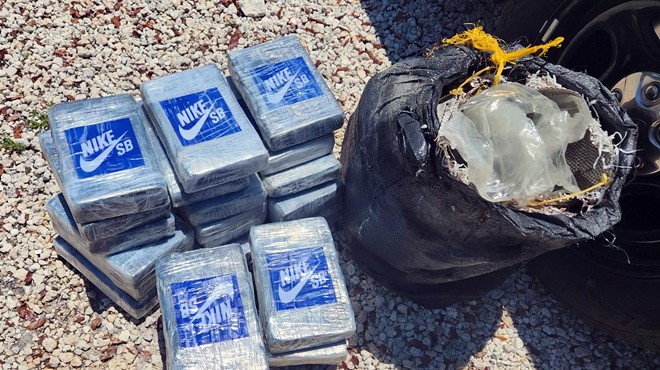 bricks of Nike-branded cocaine found off Key Largo on June 5, 2024