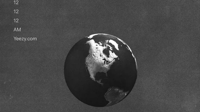 Illustration of Earth for the invitation of Kanye West and Ty Dolla Sign's Vultures event in Miami
