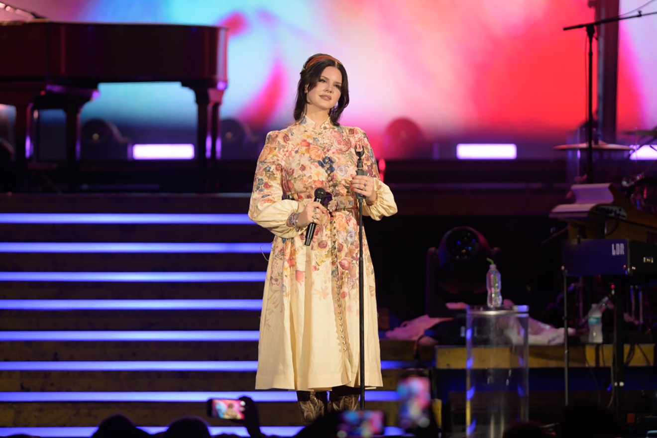 Lana Del Rey performed for a sold-out crowd at the iThink Financial Amphitheatre in West Palm Beach on Saturday, September 23. View more photos of Lana Del Rey's performance here.