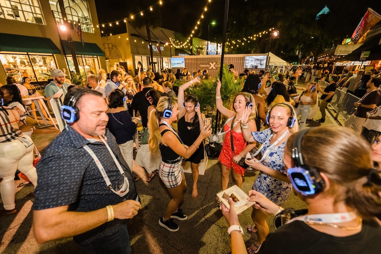 The silent disco at Las Olas Wine and Food Festival is always a vibe.