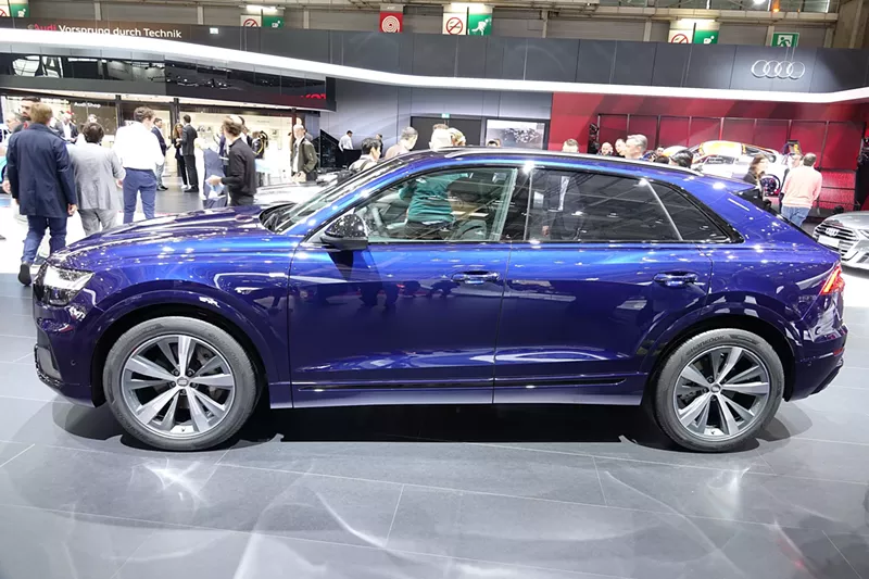 Image: An Audi Q8 at the Mondial Paris auto show in October 2017.