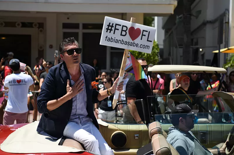 Image: Rep. Fabian Basabe at Miami Beach Pride