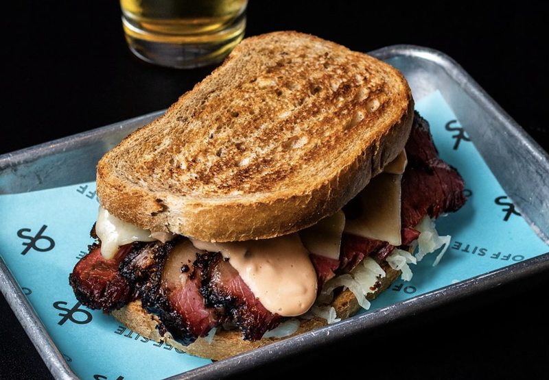 Off Site's popular Reuben sandwich will be on the menu at Off Site Cafe at the Bass Museum of Art in Miami Beach.