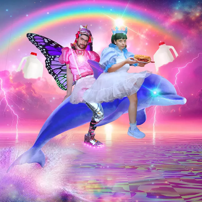 Image: Portrait of Liz Ferrer and Bow Ty, AKA LizN'Bow