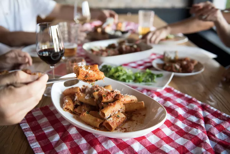 Image: A plate of pasta at Macchialina in Miami Beach