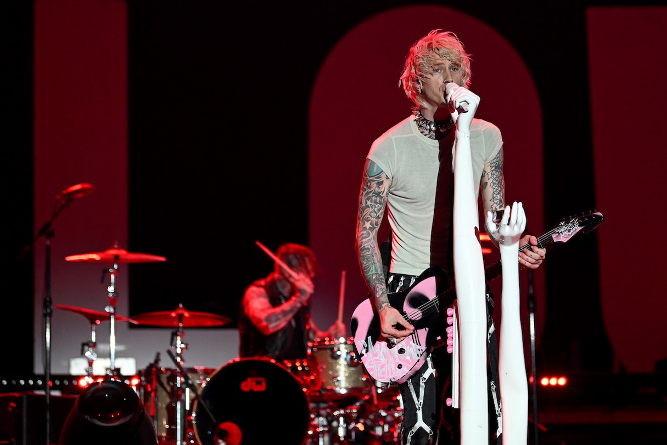Machine Gun Kelly headlined the second day of the Audacy Beach Festival.