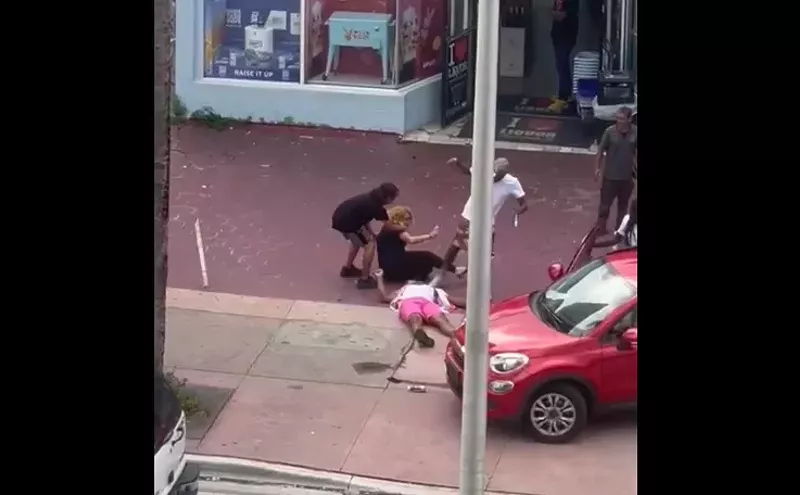 Image: Man Beaten, Stomped on Sidewalk Outside "I Love Liquor" Store in Miami Beach