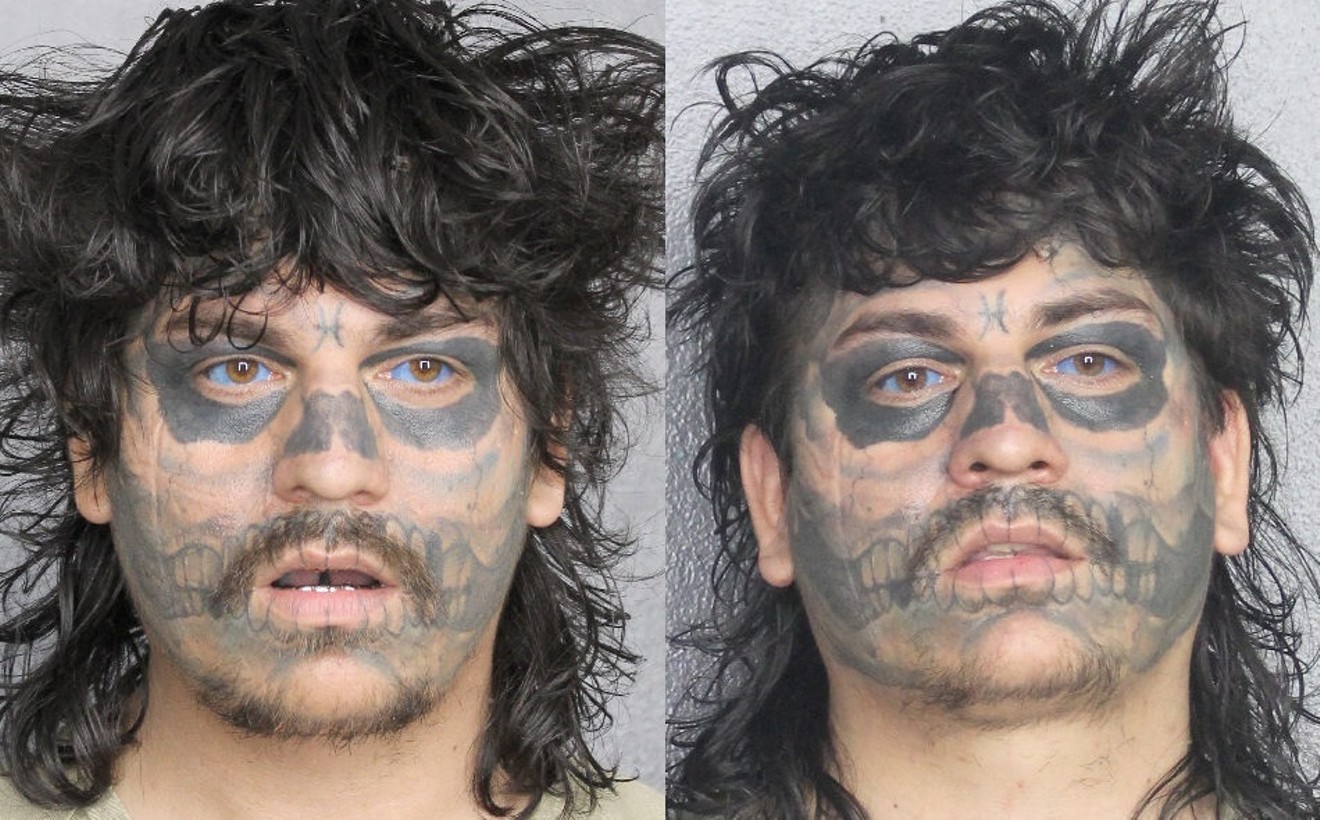 Robert Mondragon's booking photos from his Aug. 2022 arrest (left) on a probation violation charge, and his Sept. 2021 arrest on an indecent exposure charge.