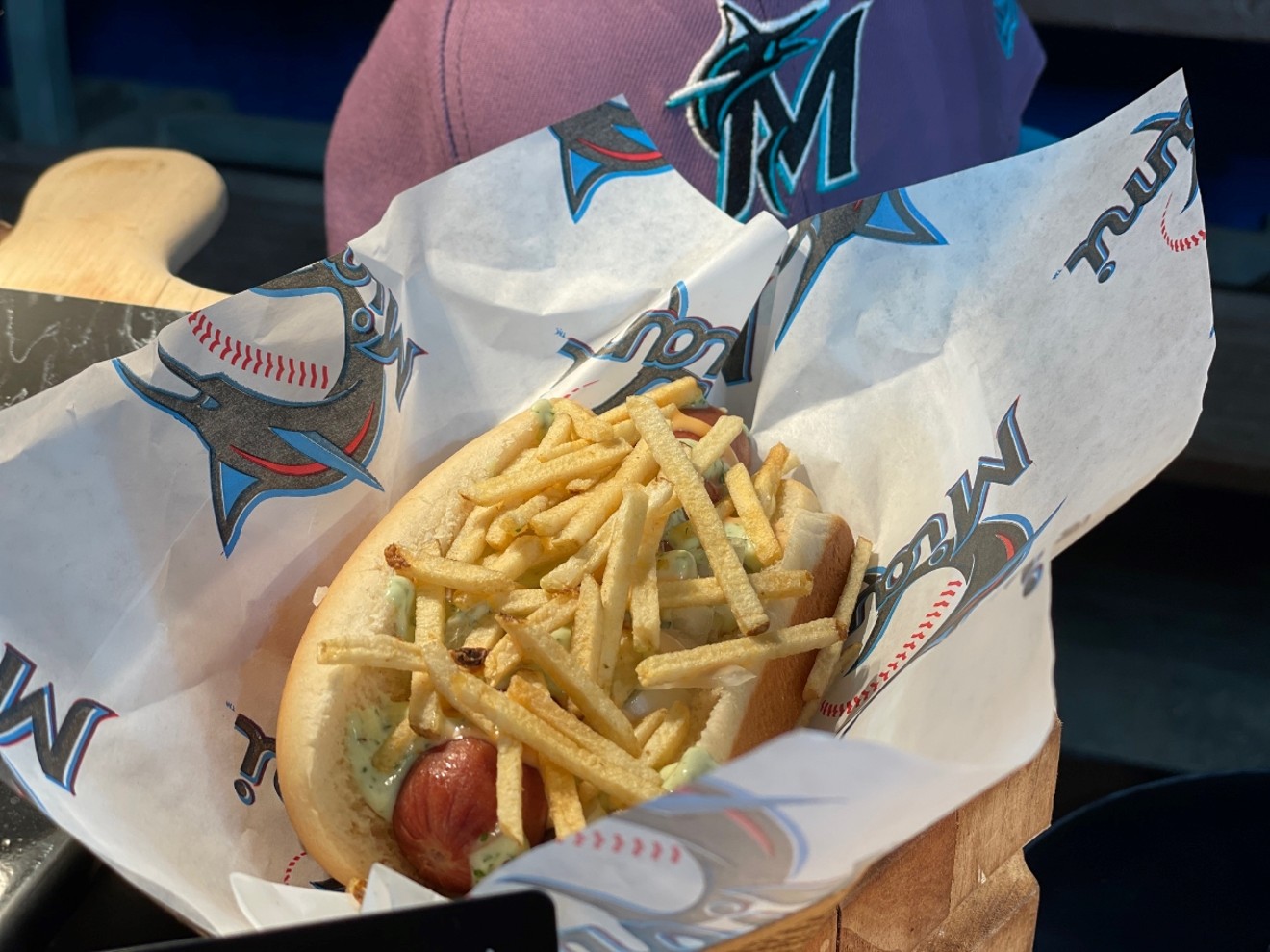 The hot dog completa puts a Miami twist on a ballpark classic.
