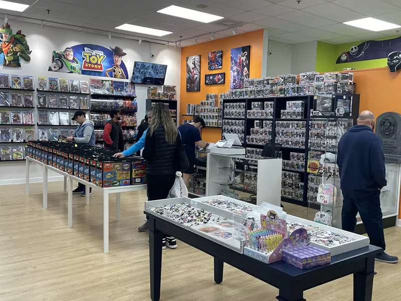 Image: interior of a comic book store