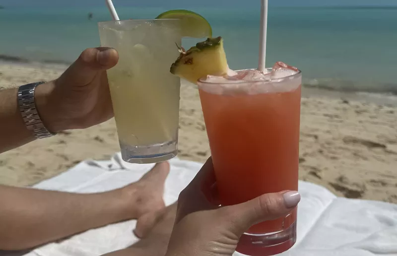 Image: Miami Beach will allow alcohol sales directly on the sand at the beach, but bars worry this could make their struggling nightlife sales worse.