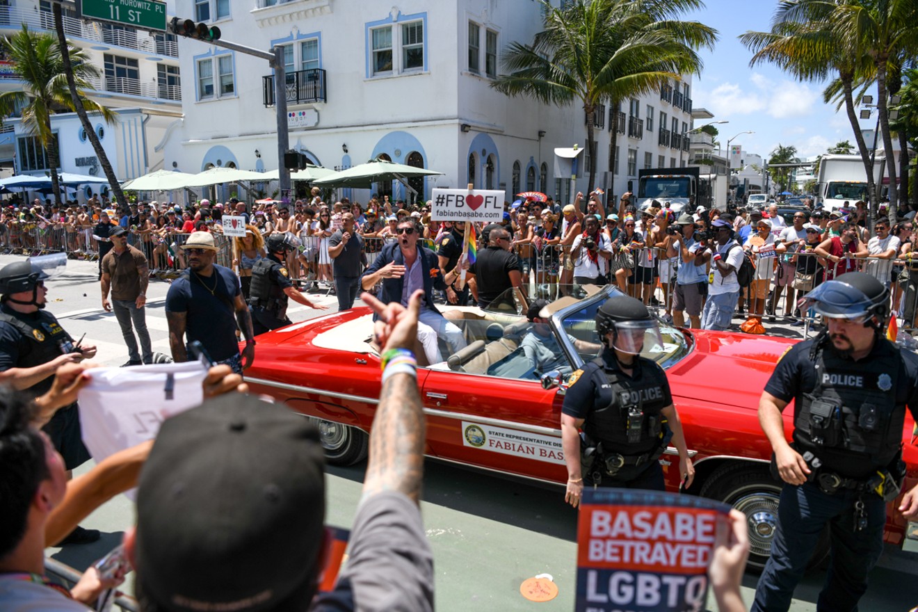 Rep. Fabian Basabe got a cold reception at Miami Beach Pride.