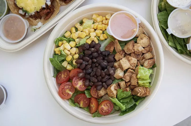 Image: A lunch bowl with black beans