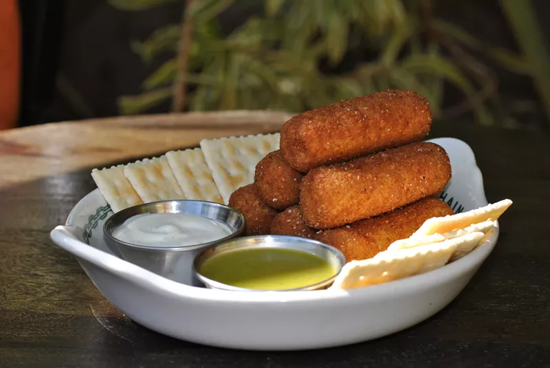 Image: New ham croquetas are now part of Ball & Chain's menu.