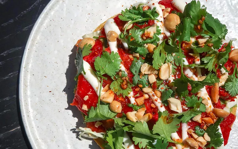 Image: The ahi watermelon tostada at Planta's new happy hour