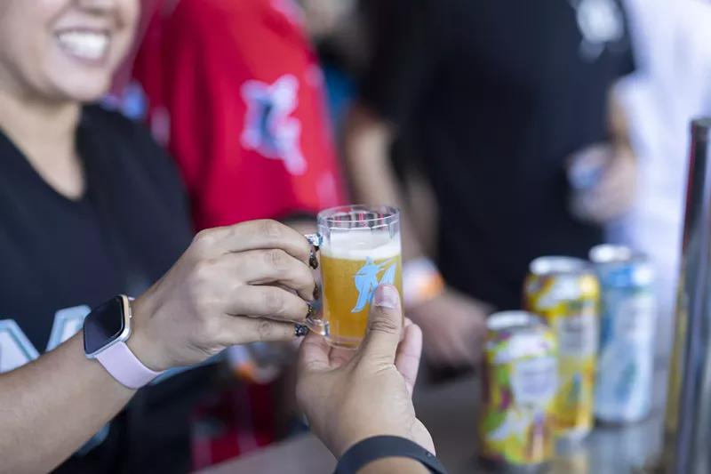 Image: The Miami Marlins host the first Beerfest of the season.