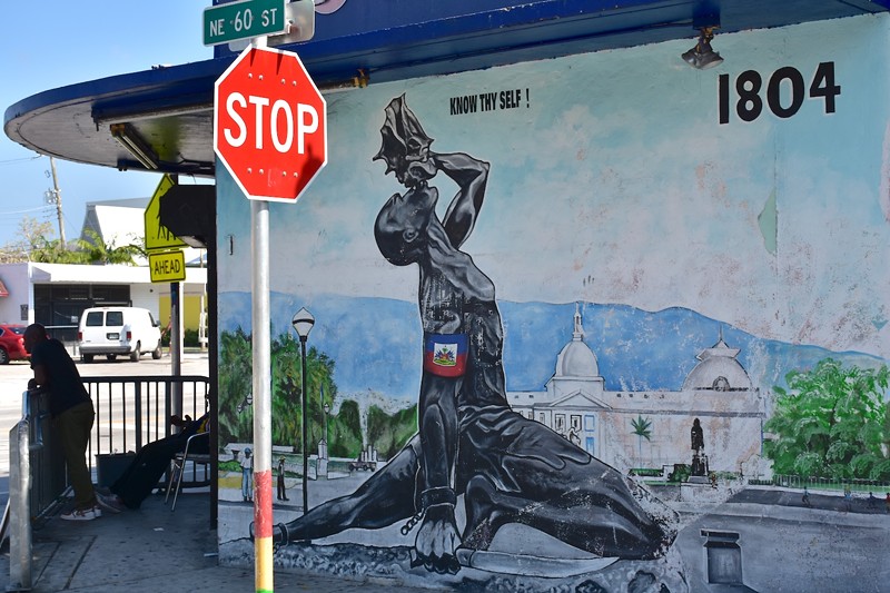 A mural at the southwest corner of NE Second Avenue and 60th Street in Miami's Little Haiti neighborhood