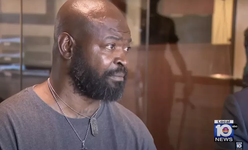 Image: Donald Armstrong, 48, who was shot six times by a Miami police officer while experiencing a mental health crisis last year.