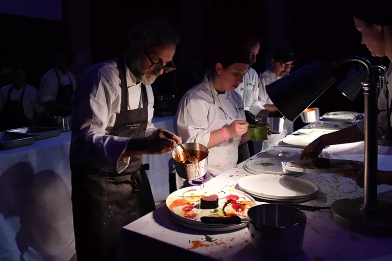 Image: Massimo Bottura makes the magic happen at a prior Once Upon a Kitchen event.