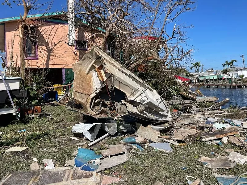 Image: Hurricane Ian tore through Lee, Collier, and Charlotte counties on September 28, 2022, producing a historic storm surge that swallowed entire communities.