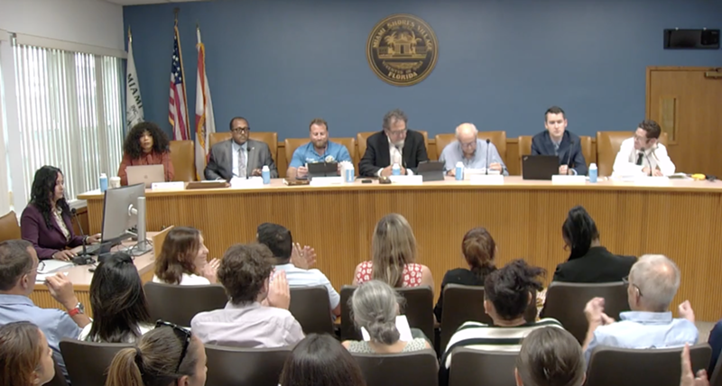Image: Miami Shores Village Council votes on the controversial 287(g) agreement.