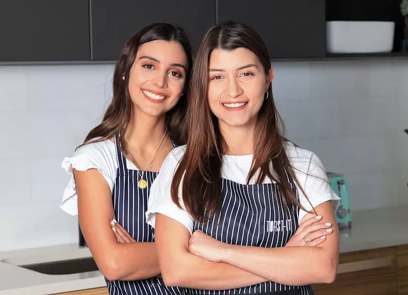 Image: Miami residents and sisters Mafe and Coco Cabezas will appear on Shark Tank to pitch their line of frozen arepas.