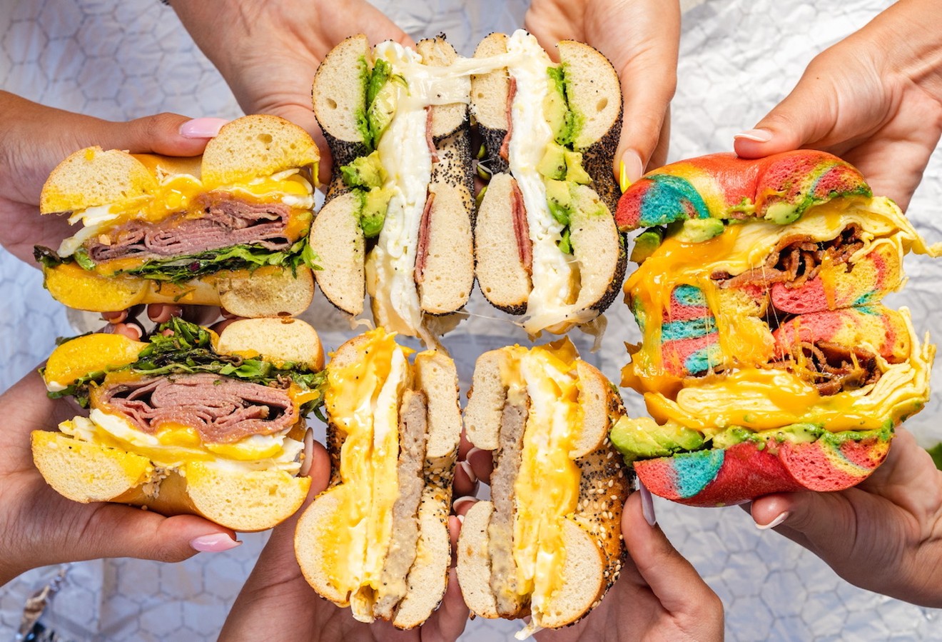 Bagels are always a colorful experience at Mitch's Bagels.