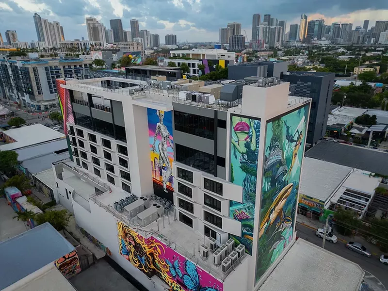 Image: The new Moxy Miami Wynwood adds even more color to the neighborhood.
