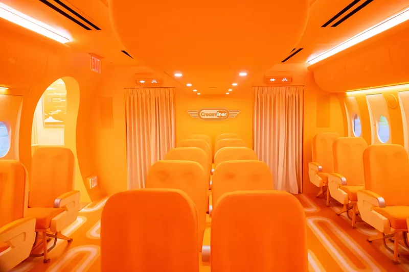 Image: The Cream Liner is a unique spin on the Orange Creamsicle dessert and is one of several exhibitions unique to MOIC's Miami site.