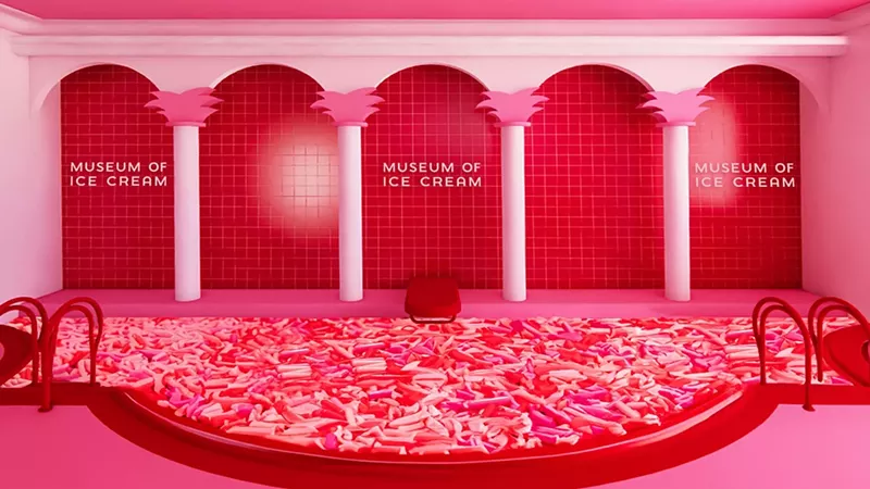 Image: Sprinkle pools at Museum of Ice Cream