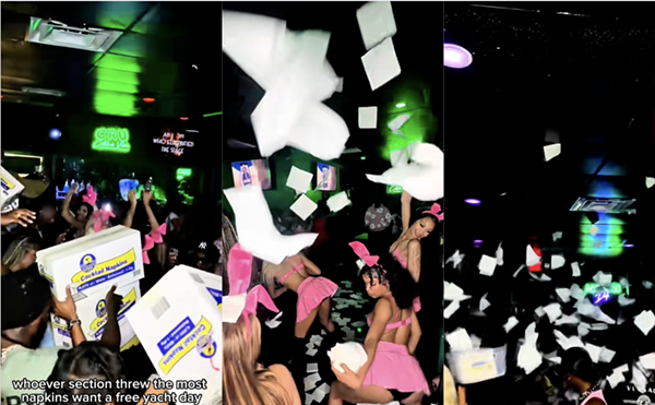 Image: Napkin Wars: Miami Clubs Make It Rain With A Different Kind of Paper