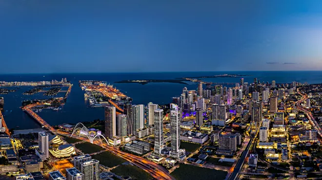 Miami skyline with new E11even towers