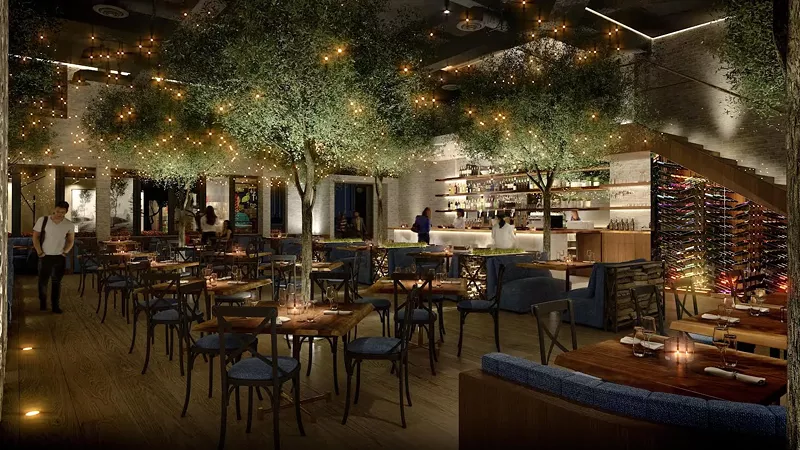 Image: New Fort Lauderdale restaurant Timbr to open on Las Olas Boulevard with modern cuisine, a giant glass pyramid, real trees, moody lighting, and more