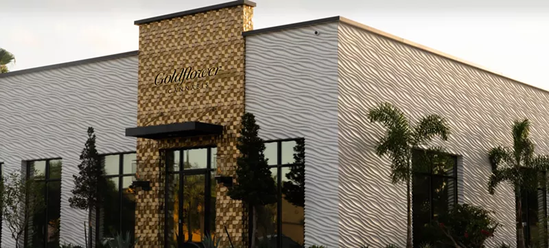 Image: Exterior of Goldflower Cannabis dispensary