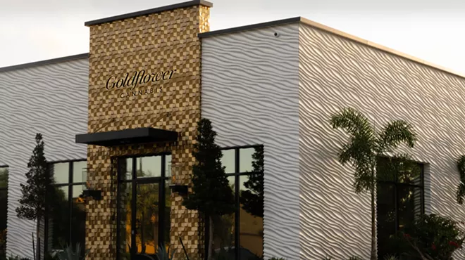 Exterior of Goldflower Cannabis dispensary