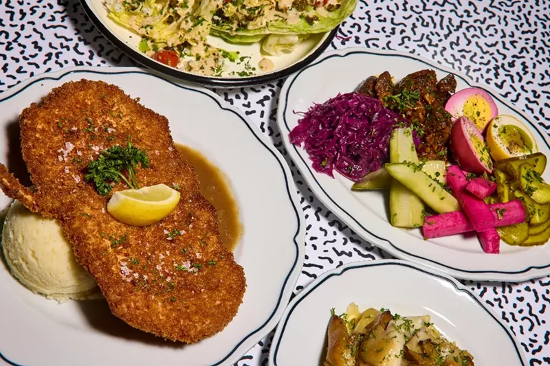 Image: Chicken schnitzel at the New Schnitzel House