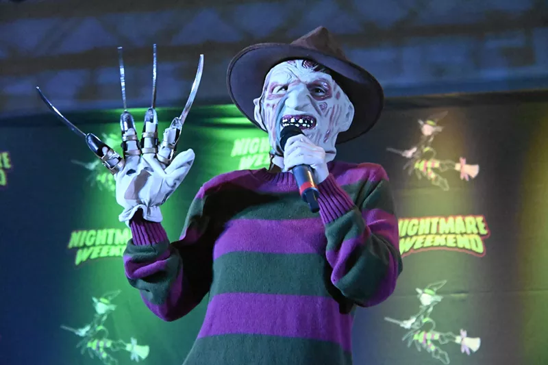Image: Cosplayer dressed as Freddy Krueger