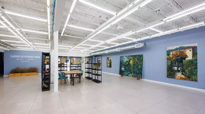 an exhibition at an art gallery