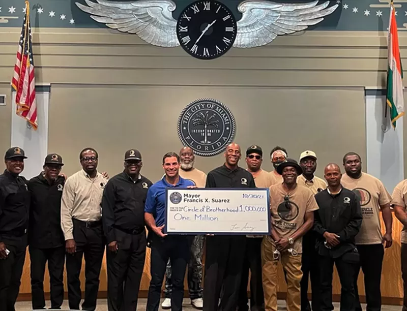 Image: The Circle of Brotherhood has yet to receive the $1 million contribution promised by the City of Miami a year ago.